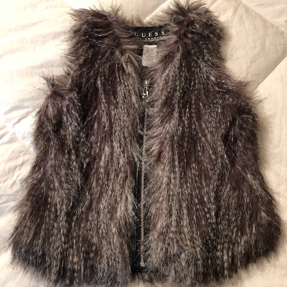 Guess - little girls faux fur vest